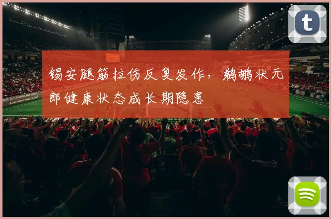 锡安腿筋拉伤反复发作，鹈鹕状元郎健康状态成长期隐患